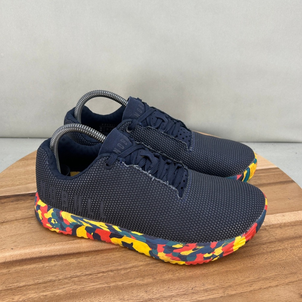 NOBULL Navy Blue Trainer Workout Shoes Camo Gym Training Sneakers Performance